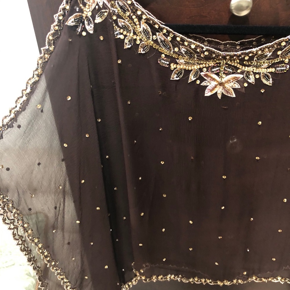 Brown Kaftan Top - Picture 2 of 5